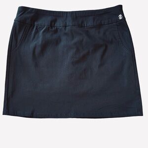 Izod Black Rayon Blend Golf Skorts Size 8